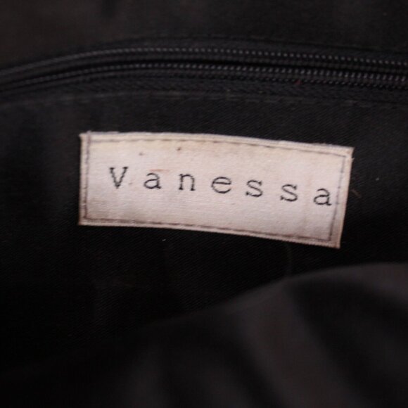 Vintage Vanessa Womens Black Silver Sequin Evening Bag Purse Chain Strap - Picture 4 of 7